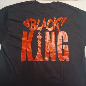 Medium Black T-shirt with Red trim